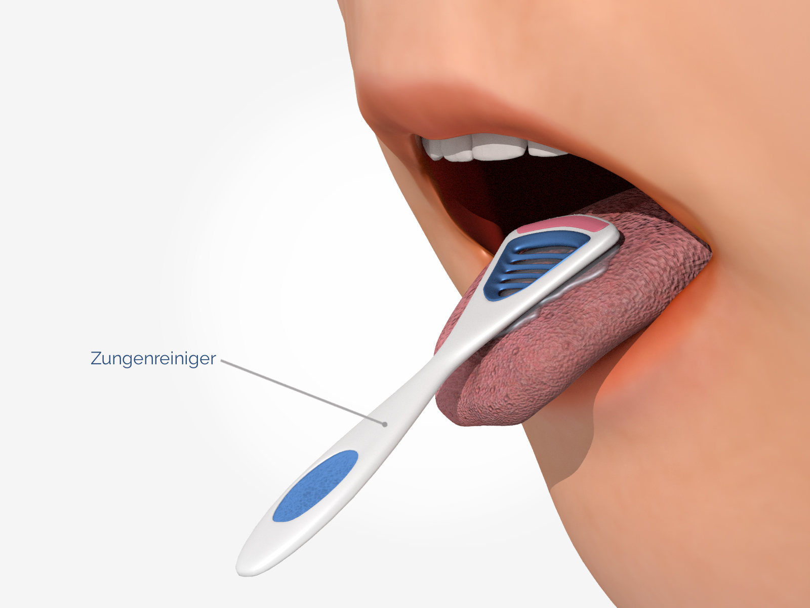 Zungenreiniger gegen Mundgeruch